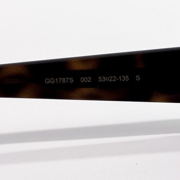 NEW GUCCI GG1787S 002 WOMEN HAVANA BROWN SUNGLASSES GUCCI - Picture 8 of 9
